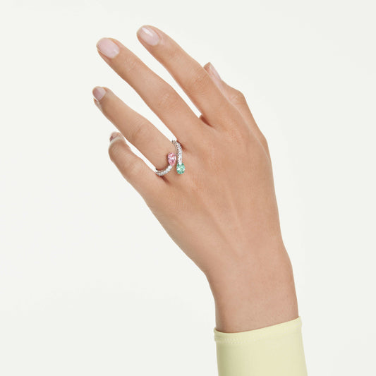 Anillo abierto Ariana Grande x Swarovski Tallas mixtas, Multicolor, Baño de rodio