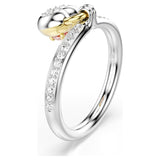 Anillo con motivo Idyllia Tallas mixtas, Corazón, Rosa, Combinación de acabados metálicos