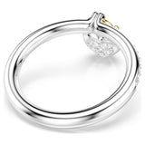 Anillo con motivo Idyllia Tallas mixtas, Corazón, Rosa, Combinación de acabados metálicos