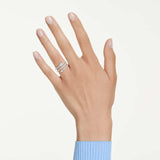 Anillo con motivo Idyllia Tallas mixtas, Flecha, Blanco, Baño de rodio