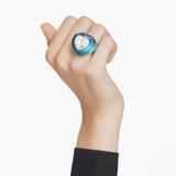 Anillo de cóctel Dulcis Talla de corazón, Pavé, Corazón, Azul