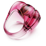 Anillo de cóctel Dulcis Talla de corazón, Pavé, Corazón, Rosa