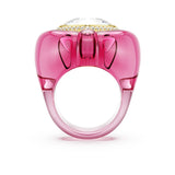 Anillo de cóctel Dulcis Talla de corazón, Pavé, Corazón, Rosa