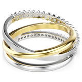 Anillo Hyperbola Tallas mixtas, Blanco, Combinación de acabados metálicos