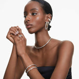 Anillo Hyperbola Tallas mixtas, Blanco, Combinación de acabados metálicos