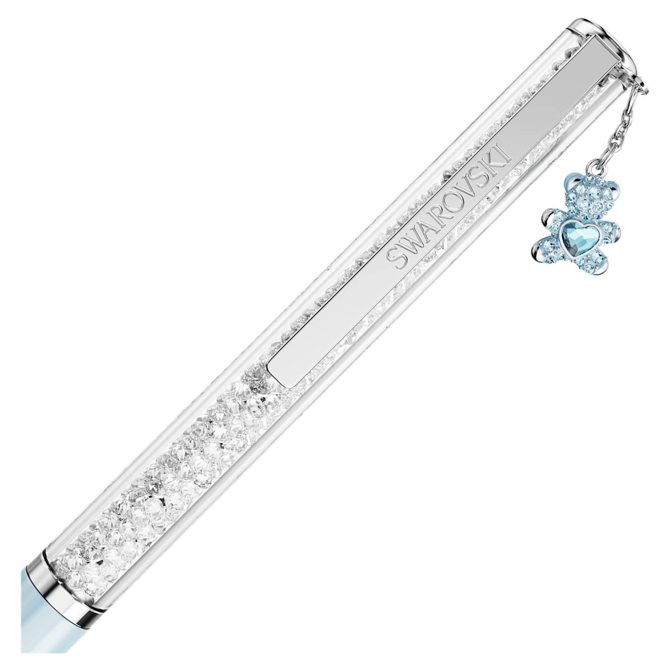 Bolígrafo Crystalline Osito, Azul, Lacado azul, cromado
