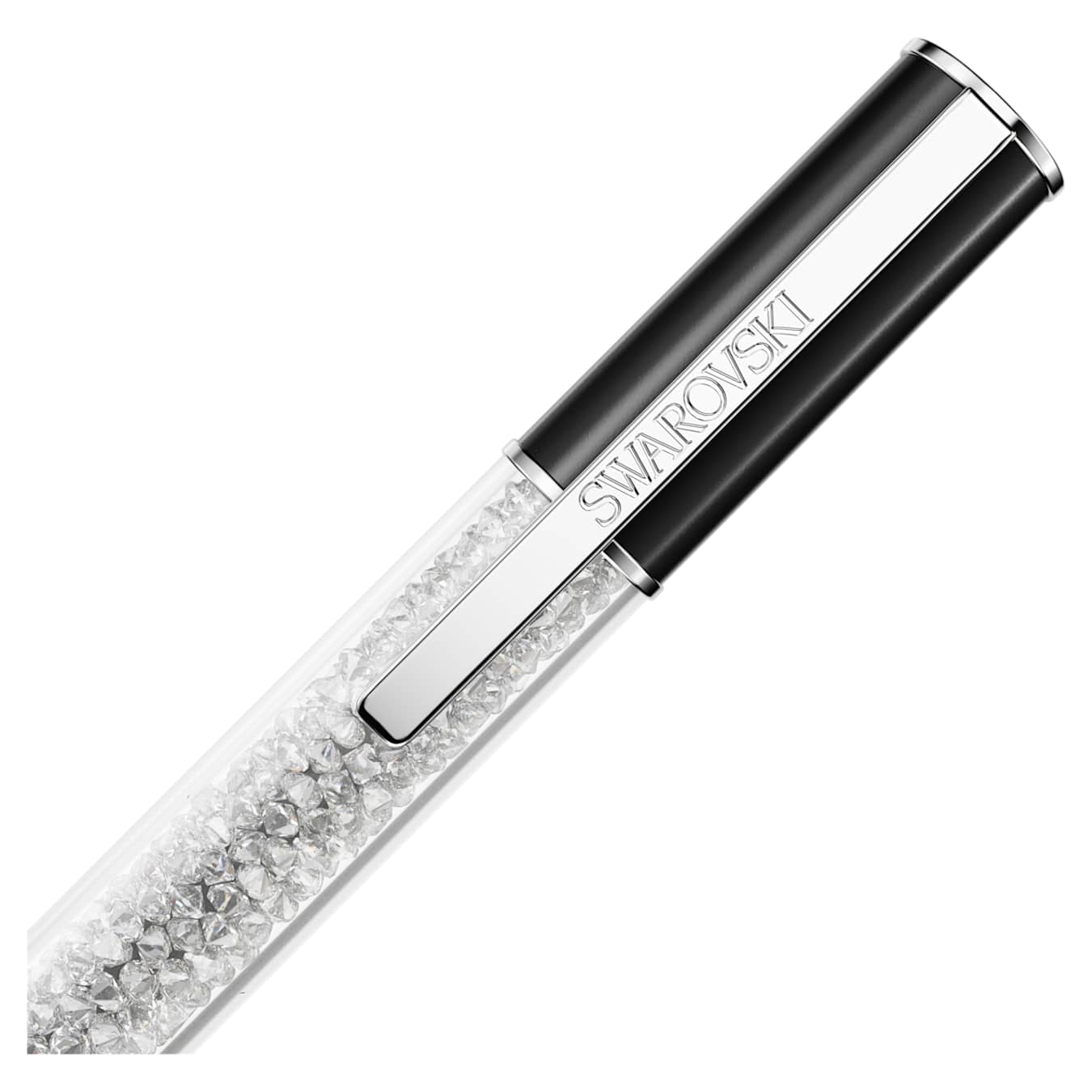 Bolígrafo Crystalline Lustre, Negro, Baño de rodio