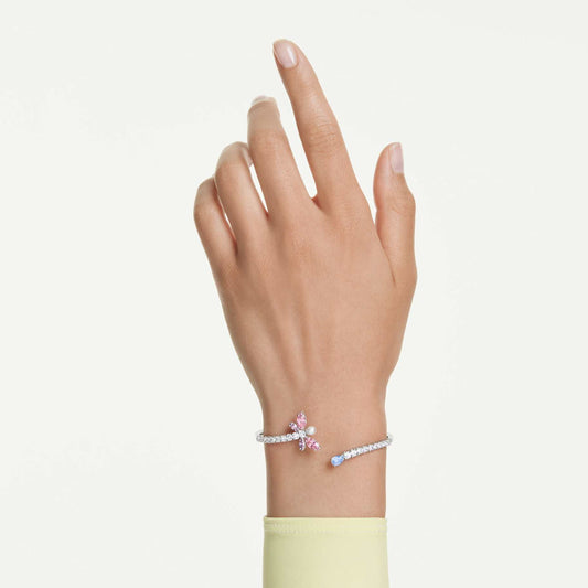 Brazalete Ariana Grande x Swarovski Tallas mixtas, Libélula, Multicolor, Baño de rodio