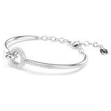 Brazalete Dextera Talla redonda, Blanco, Baño de rodio