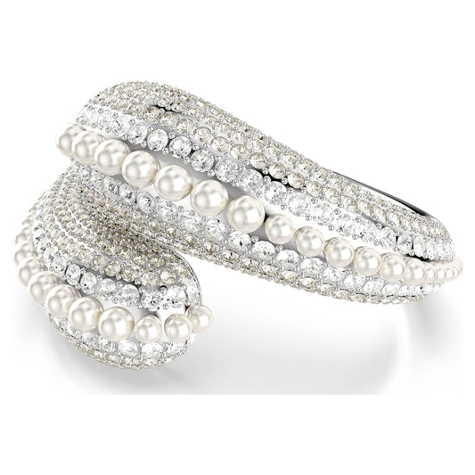 Brazalete Sublima, Talla redonda, Blanco, Baño de rodio