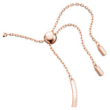 Brazalete Swan Cisne, Verde, Baño tono oro rosa