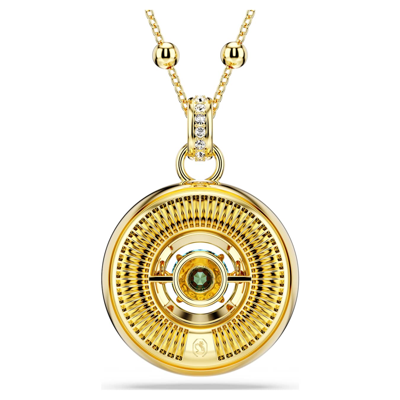 Colgante Symbolica Ojo turco, Mediano, Multicolor, Baño tono oro