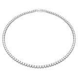 Collar Matrix Tennis Talla redonda, Grande, Blanco, Baño de rodio