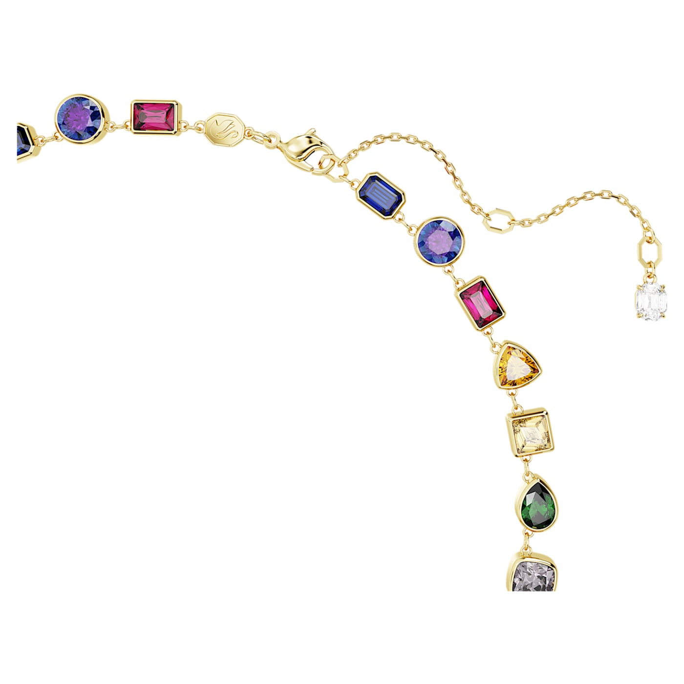 Collar Tennis Imber Tallas mixtas, Multicolor, Baño tono oro