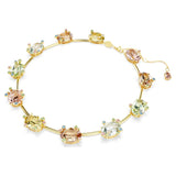 Collar Tennis Gema Tallas mixtas, Multicolor, Baño tono oro