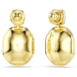 Pendientes Chroma Diseño asimétrico, Talla octogonal, Multicolores, Baño tono oro