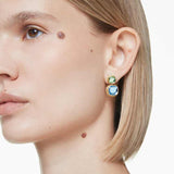 Pendientes ChromaTalla cojin, Multicolores, Baño tono oro