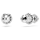PENDIENTES STILLA ATTRACT ROUND, BLANCO, BAÑO DE RODIO