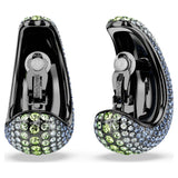 Pendientes de clip Sublima, Talla redonda, Grandes, Multicolores, Baño de rutenio