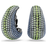 Pendientes de clip Sublima, Talla redonda, Grandes, Multicolores, Baño de rutenio