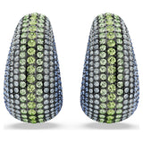 Pendientes de clip Sublima, Talla redonda, Grandes, Multicolores, Baño de rutenio