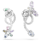 Pendientes de gota con adorno para pendientes Ariana Grande x Swarovski Tallas mixtas, Libélula, flor, Multicolor, Baño de rodio