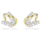 Pendientes ear cuff HyperbolaTallas mixtas, Blancos, Combinación de acabados metálicos