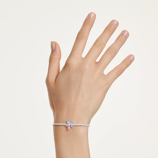 Pulsera Ariana Grande x Swarovski Tallas mixtas, Flor, Multicolor, Baño de rodio