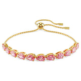 Pulsera Matrix Talla pera, Rosa, Baño tono oro