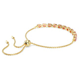 Pulsera Matrix Talla pera, Rosa, Baño tono oro
