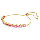 Pulsera Matrix Talla pera, Rosa, Baño tono oro