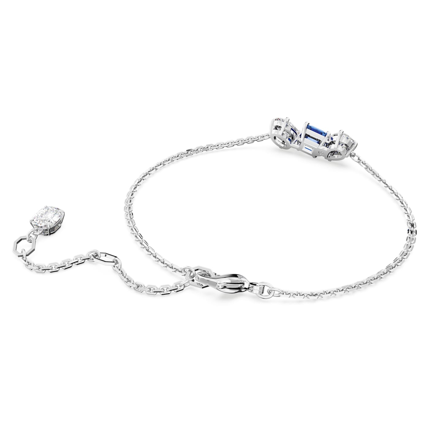 Pulsera Mesmera, Tallas mixtas, Azul, Baño de rodio