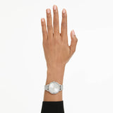 Reloj Clarica Fabricado en Suiza, Brazalete de metal, Tono plateado, Acero inoxidable