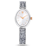 Reloj Crystal Rock Oval, Fabricado en Suiza, Blanco, Acero inoxidable