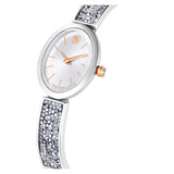 Reloj Crystal Rock Oval, Fabricado en Suiza, Blanco, Acero inoxidable