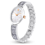 Reloj Crystal Rock Oval, Fabricado en Suiza, Blanco, Acero inoxidable