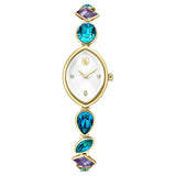 Reloj Gema Pulsera de cristal, Tono dorado, Acabado tono oro