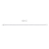 Pulsera Tennis Imber Emily Talla redonda, Blanca, Baño de rodio