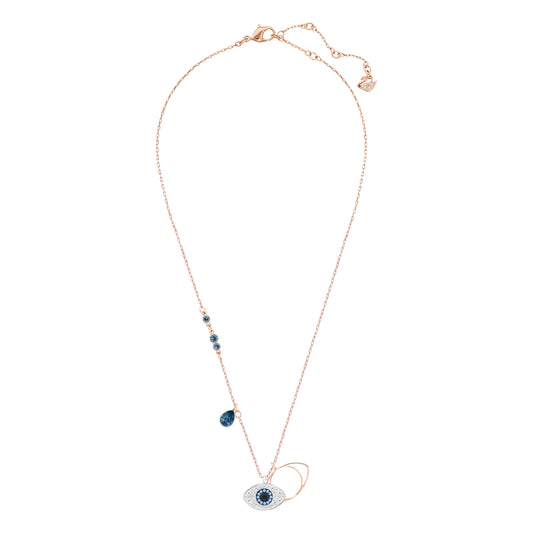 COLGANTE SWAROVSKI SYMBOLIC EVIL EYE, AZUL, COMBINACIÓN DE ACABADOS METÁLICOS