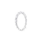 Anillo Matrix Vittore Talla marquisa, Blanco, Baño de rodio