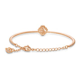 Brazalete Una Trébol, Rosa, Baño tono oro rosa