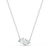 Collar Attract Soul, blanco, baño de rodio