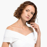 Collar Attract Soul, blanco, baño de rodio