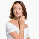 Brazalete Hyperbola Infinity y corazón, Blanco, Combinación de acabados metálicos