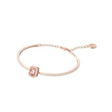 Brazalete Una Talla octogonal, Pavé, Rosa, Baño tono oro rosa