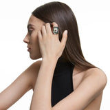 Anillo Numina, Gris, Baño tono oro