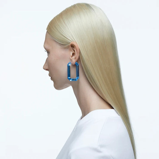 Pendientes de aro Lucent, Azules