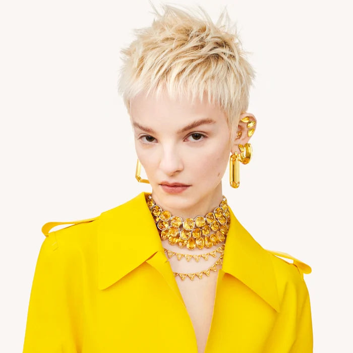 Pendientes de aro Lucent, Amarillos
