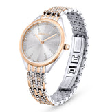 Reloj Attract Fabricado en Suiza, Pavé, Brazalete de metal, Tono oro rosa