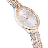 Reloj Attract Fabricado en Suiza, Pavé, Brazalete de metal, Tono oro rosa